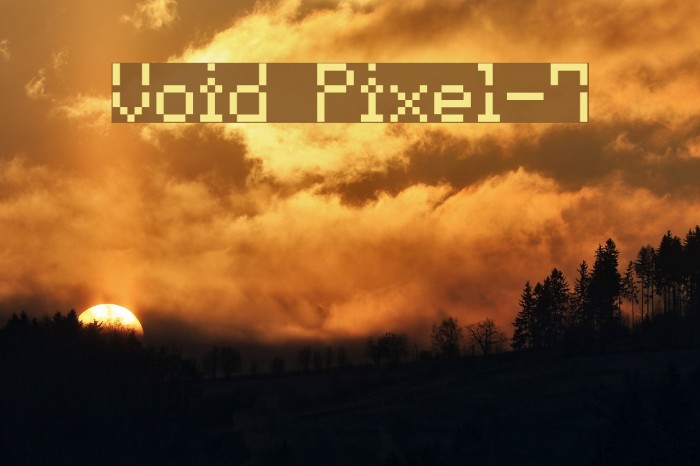 Void Pixel-7 Font examples