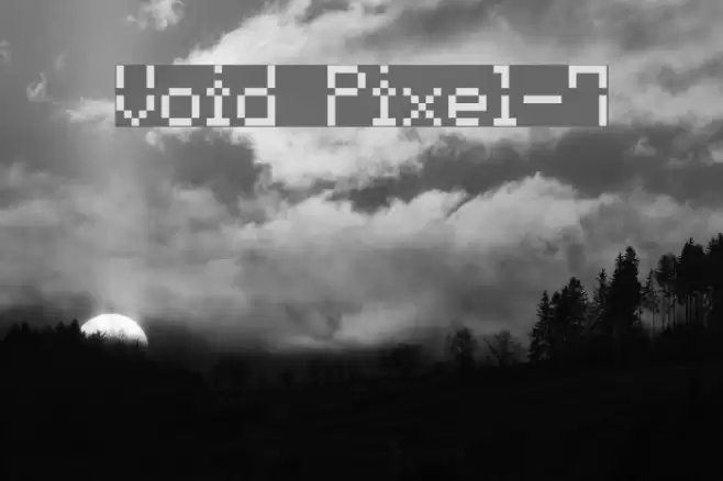 Void Pixel-7 Fonte examples