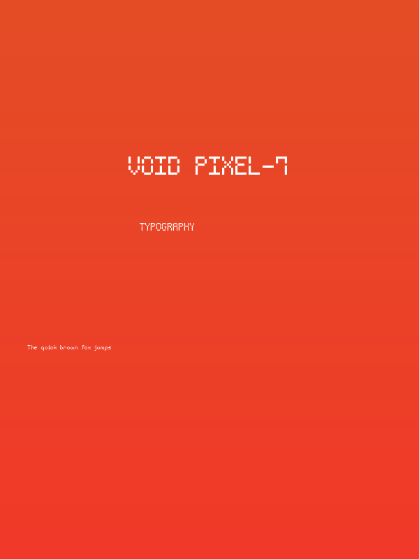 Void Pixel-7 Poster