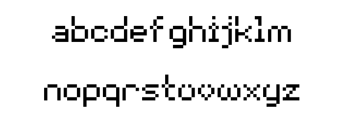 Void Pixel-7 Font LOWERCASE