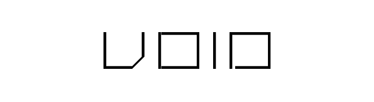 Void  font caratteri gratis