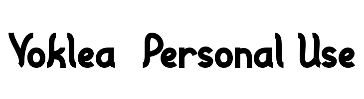 Voklea - Personal Use  免费字体下载