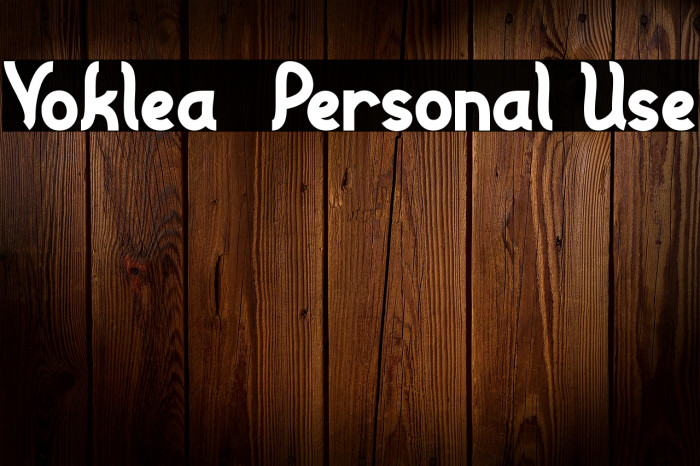 Voklea - Personal Use Example 3