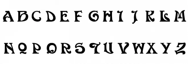 Volan Schriftart Groß