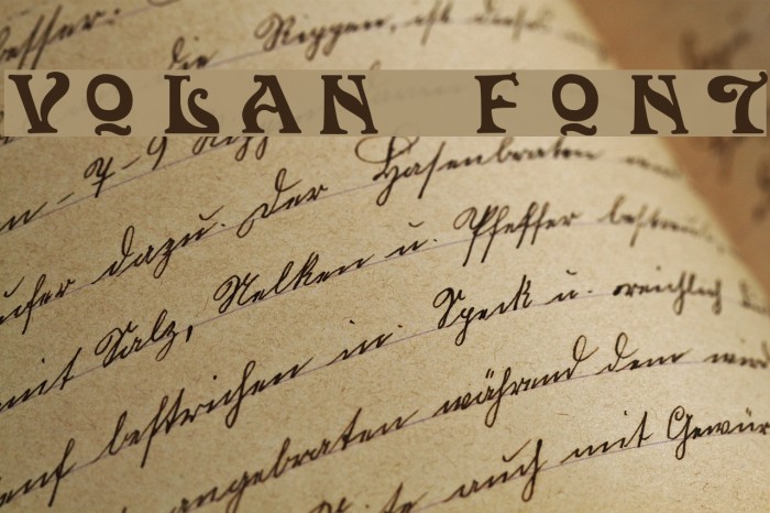 Volan Font examples
