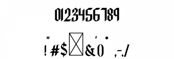 Volantis Regular Font OTHER CHARS