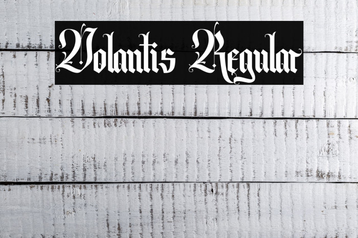 Volantis Regular Шрифта examples