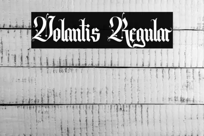 Volantis Regular फ़ॉन्ट examples
