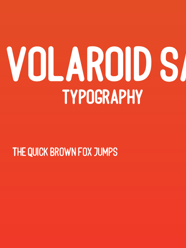 Volaroid Sans Poster