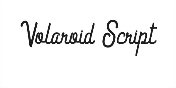 Volaroid Script Logo