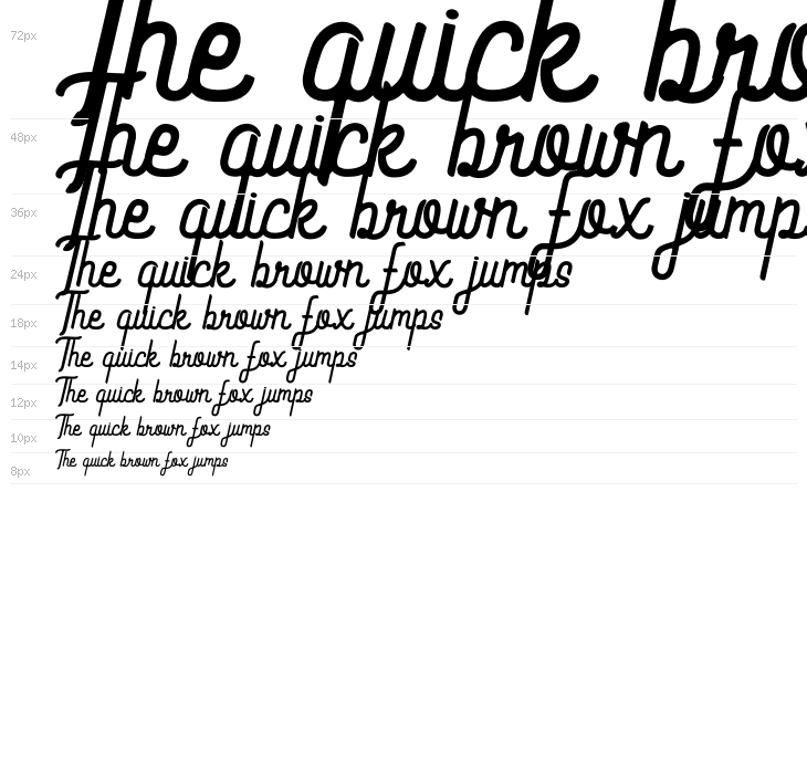 Volaroid Script Waterfall