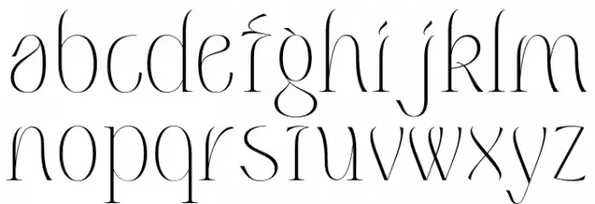 Volatile Serif PERSONAL USE Regular Schriftart Kleinbuchstaben