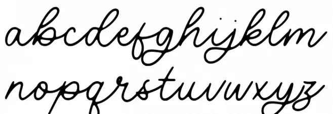 Volatile Font LOWERCASE