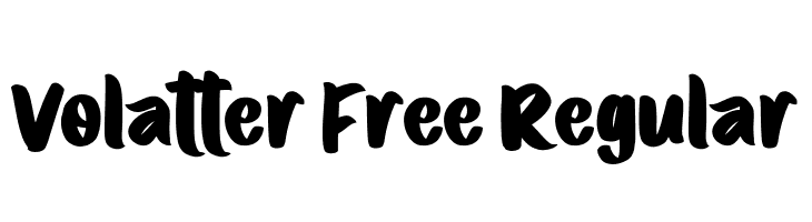 Volatter Free Regular  baixar fontes gratis