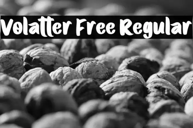 Volatter Free Regular Font examples