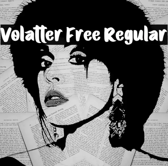 Volatter Free Regular Font examples