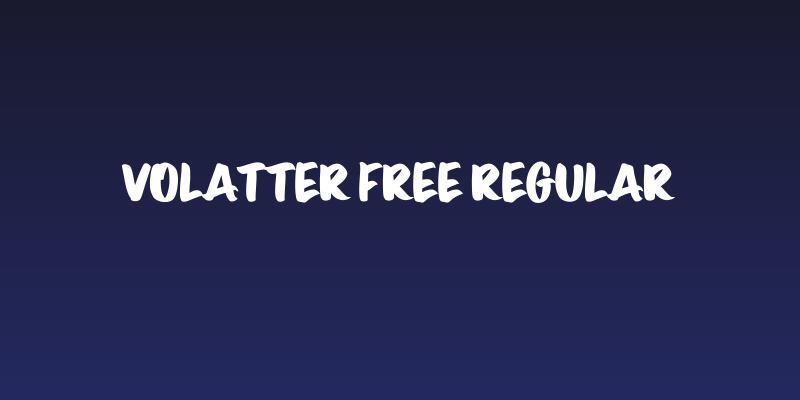 Volatter Free Regular Social Header