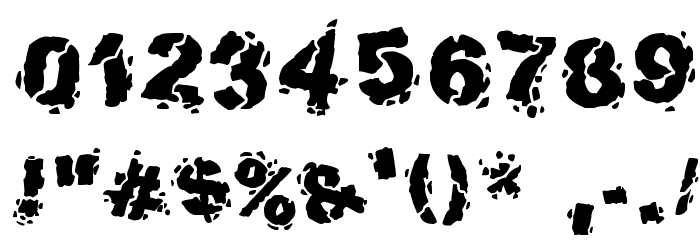 Volcanic Dungeon Font OTHER CHARS