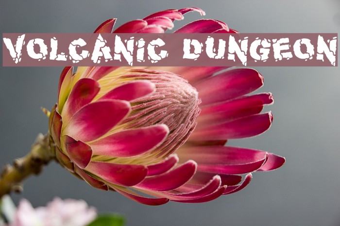 Volcanic Dungeon Font examples