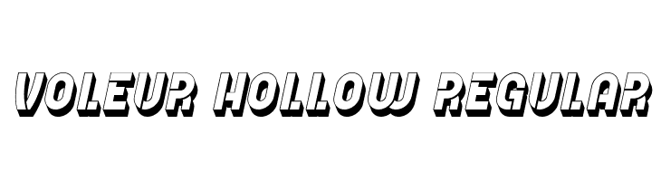 Voleur Hollow Regular  les polices de caractères gratuit tlcharger