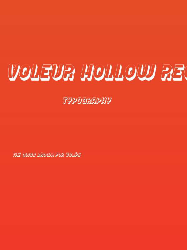 Voleur Hollow Regular Poster