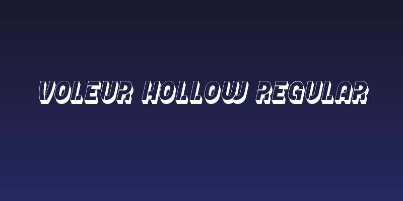 Voleur Hollow Regular Social Header