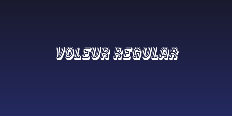 Voleur Regular Social Header