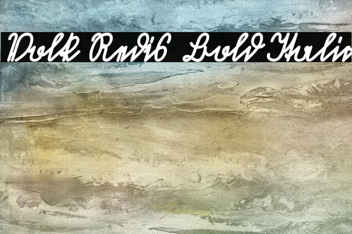 Volk Redis Bold Italic Font examples