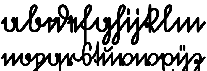 Volk Redis Bold Font LOWERCASE