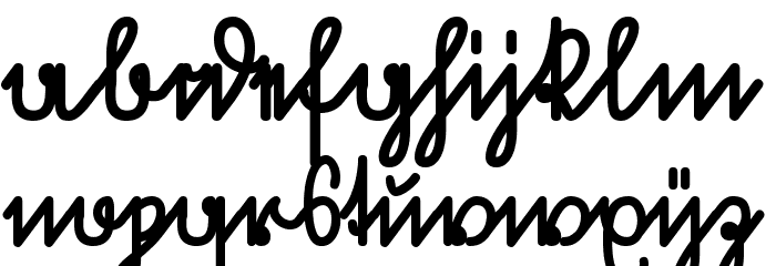 Volk Redis Bold Font LOWERCASE