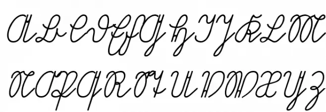 Volk Redis Italic フォント 大文字