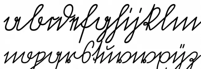Volk Redis Italic フォント 小文字