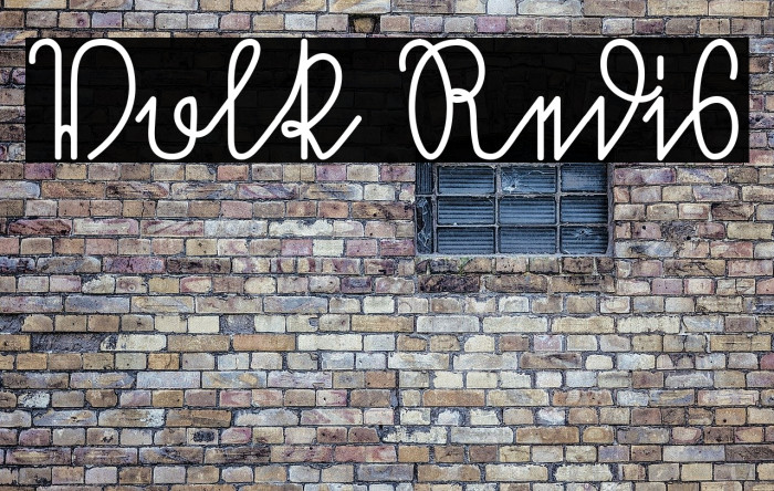 Volk Redis Font examples