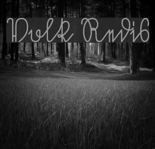 Volk Redis Font examples