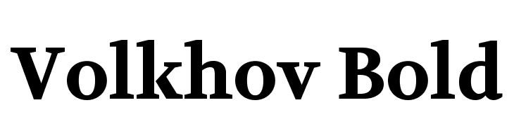 Volkhov Bold Font