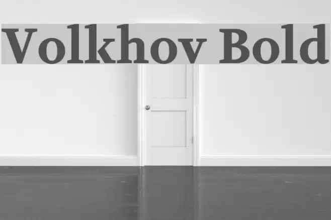 Volkhov Bold  examples
