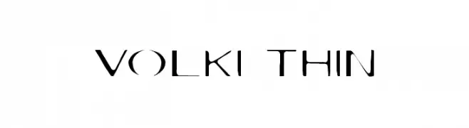 Volki Thin  नि: शुल्क फ़ॉन्ट्स डाउनलोड