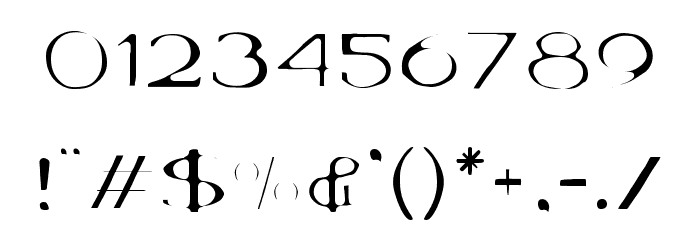 Volki Thin Font OTHER CHARS