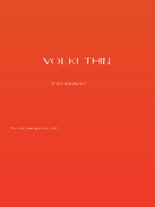 Volki Thin Poster