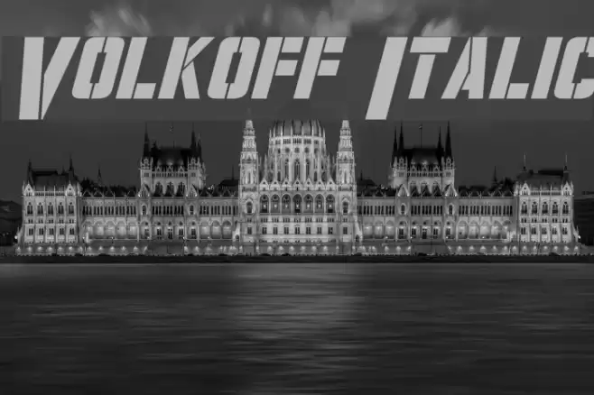 Volkoff Italic Font examples