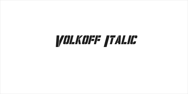 Volkoff Italic Logo