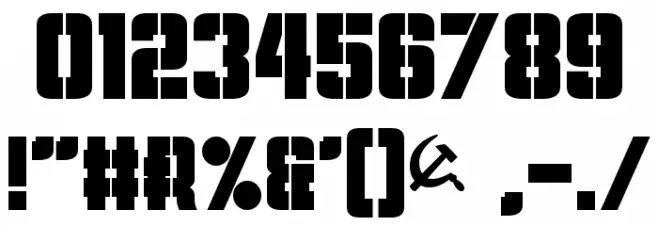 Volkoff フォント その他の文字