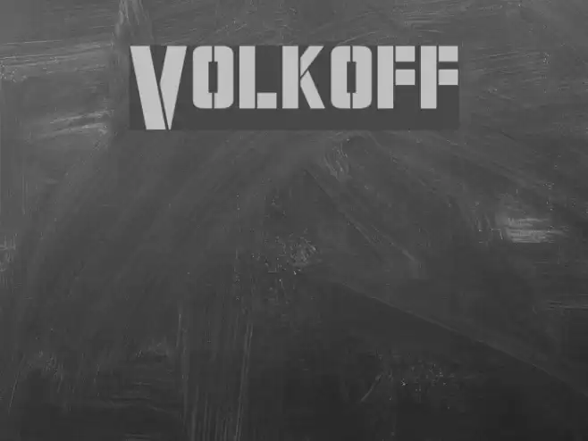Volkoff フォント examples