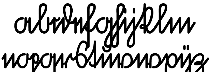 Volksschrift Font LOWERCASE