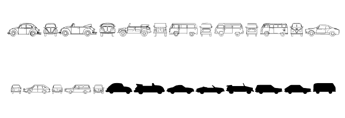 Volkswagen Font LOWERCASE