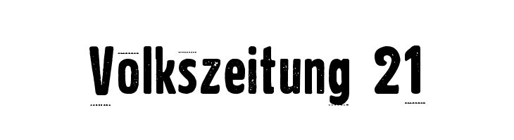 Volkszeitung 21  免费字体下载