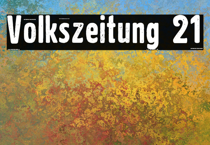 Volkszeitung 21 Font examples