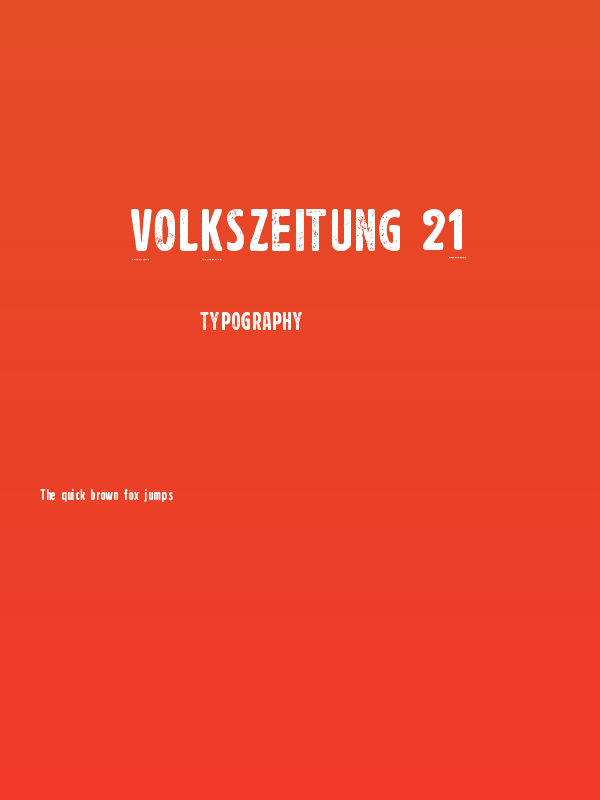 Volkszeitung 21 Poster