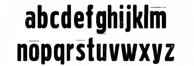Volkszeitung 21 Шрифта строчной