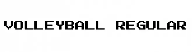 Volleyball Regular  Скачать бесплатные шрифты